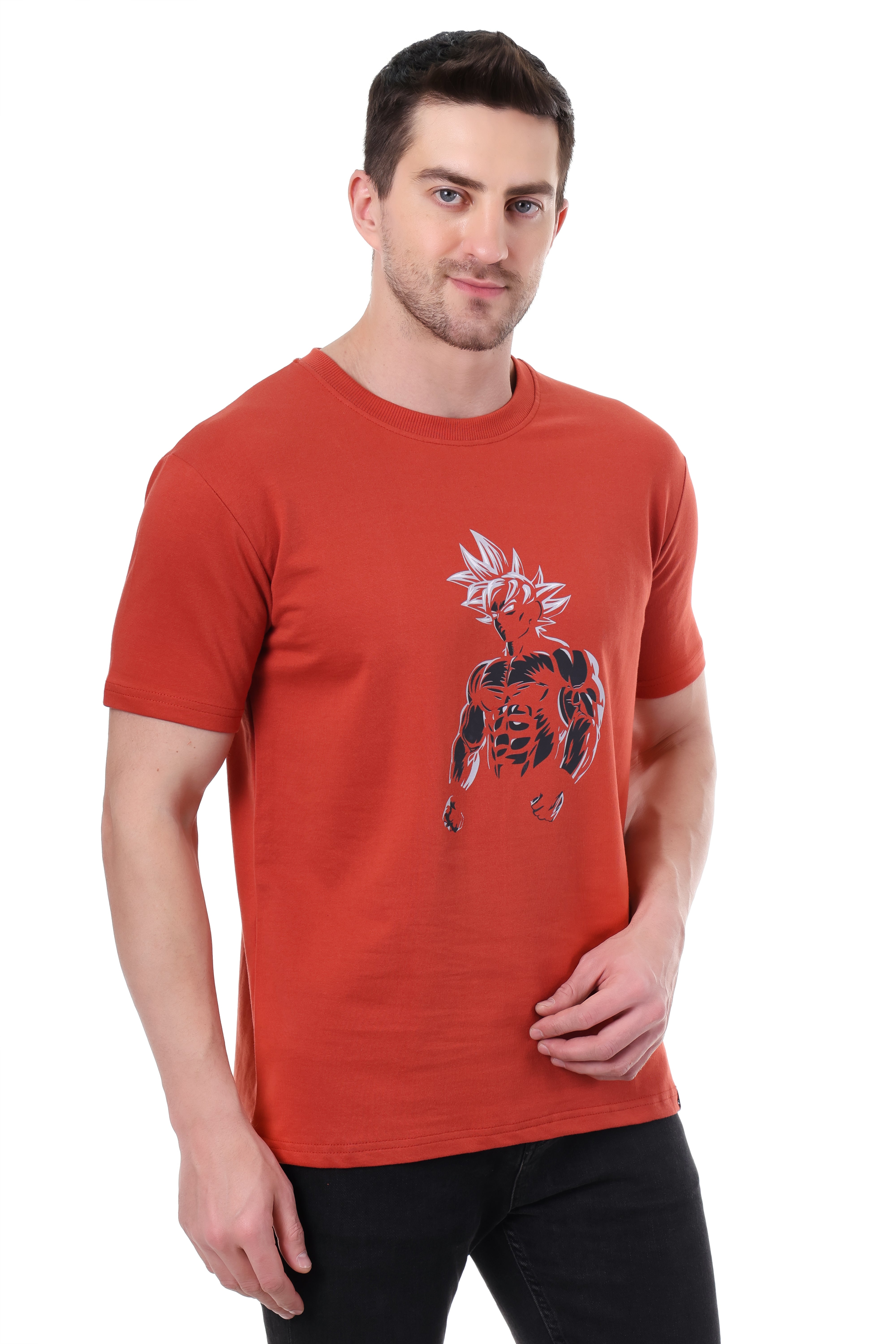 GOKU Graphic Premium Red Regular Fit Unisex Tshirt