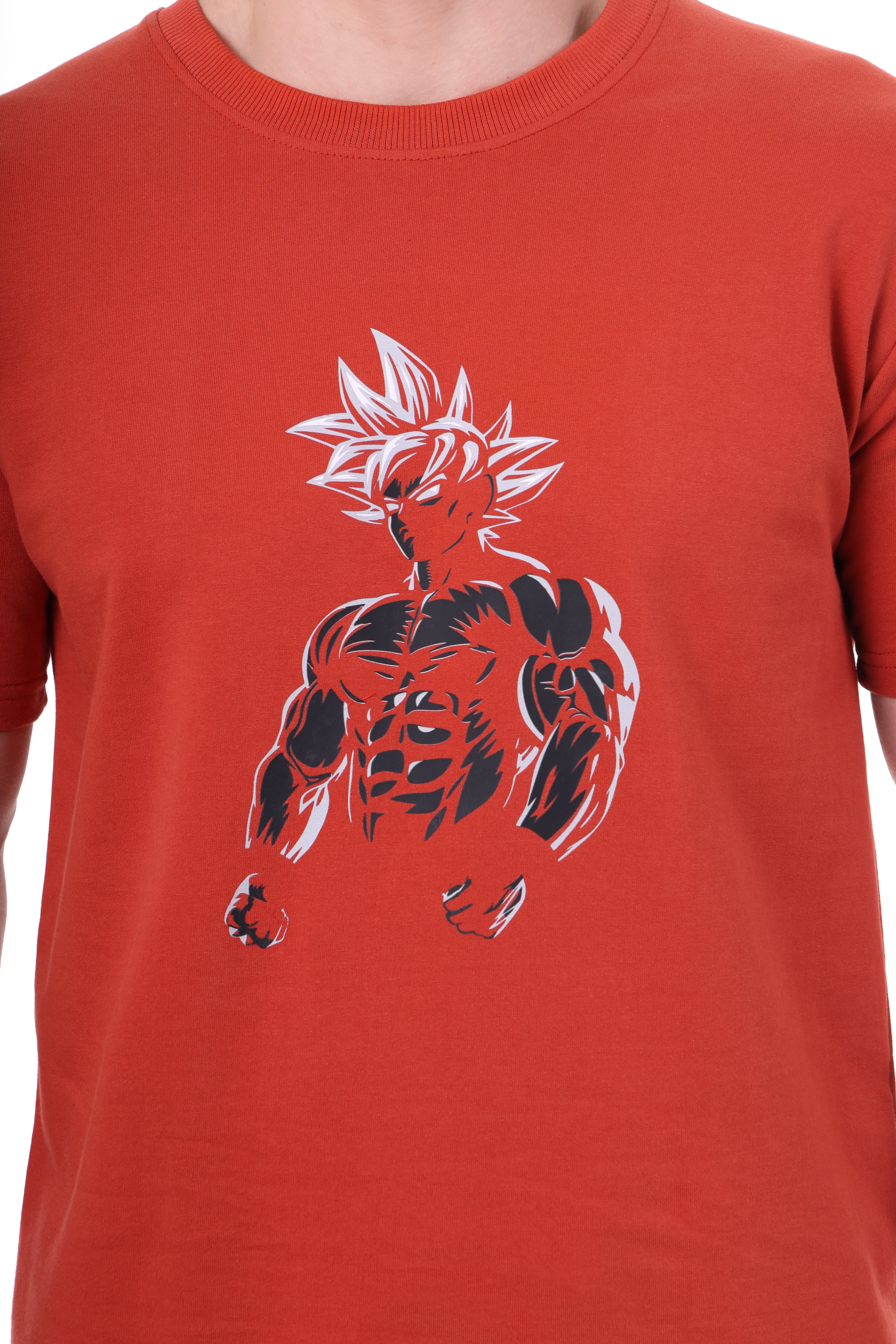 GOKU Graphic Premium Red Regular Fit Unisex Tshirt