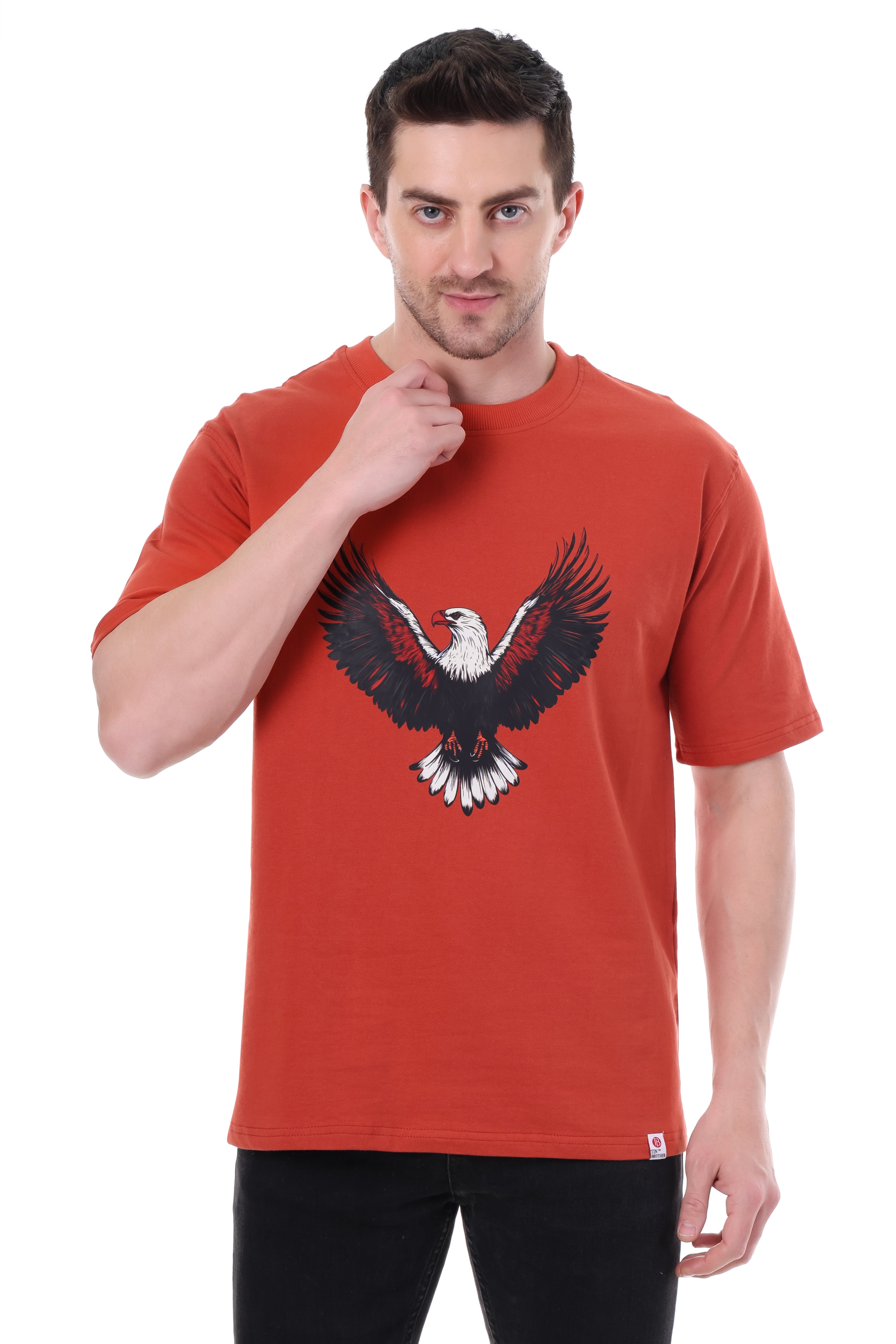EAGLE Graphic Premium Red Oversize Unisex Tshirt