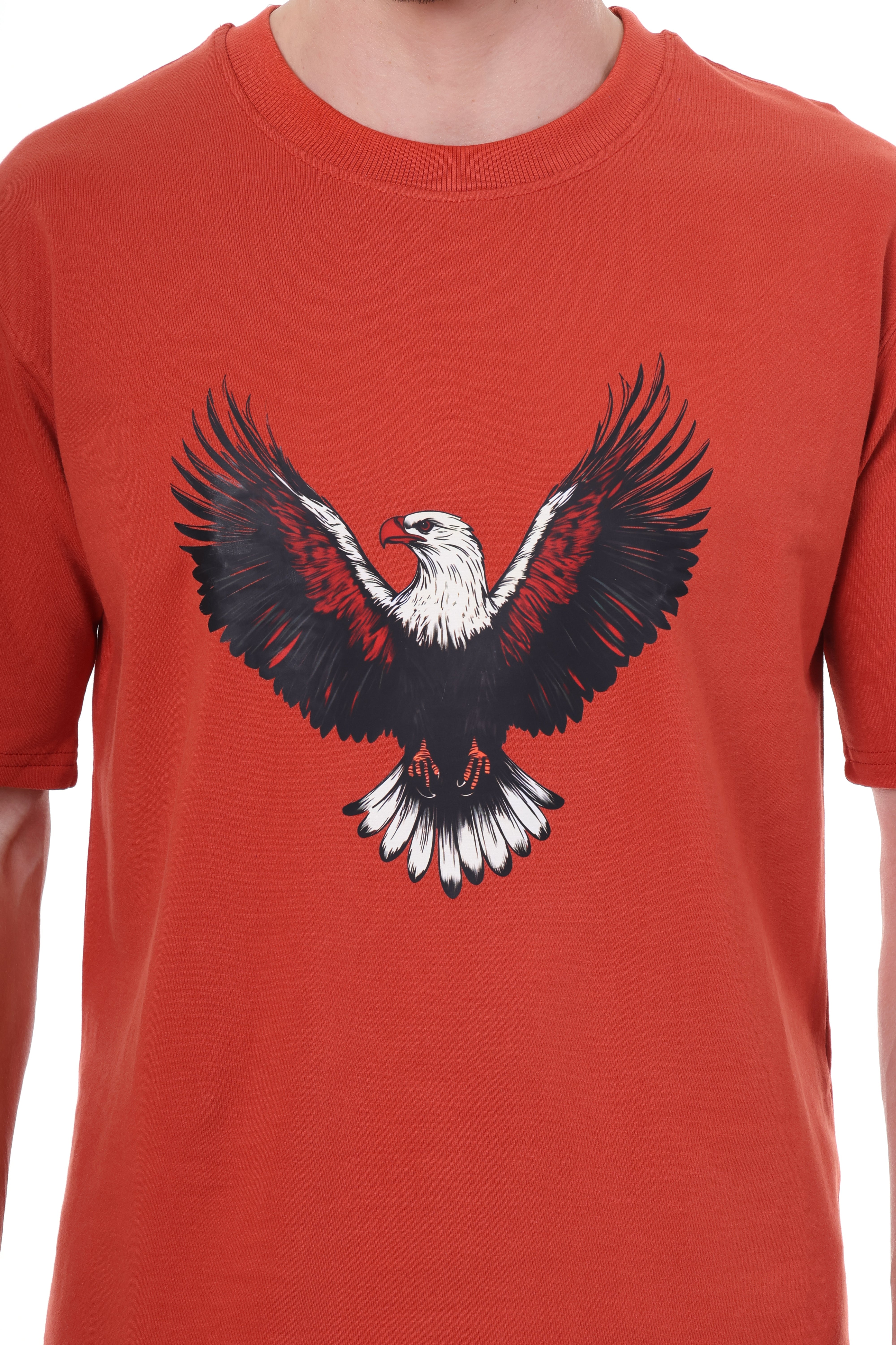 EAGLE Graphic Premium Red Oversize Unisex Tshirt