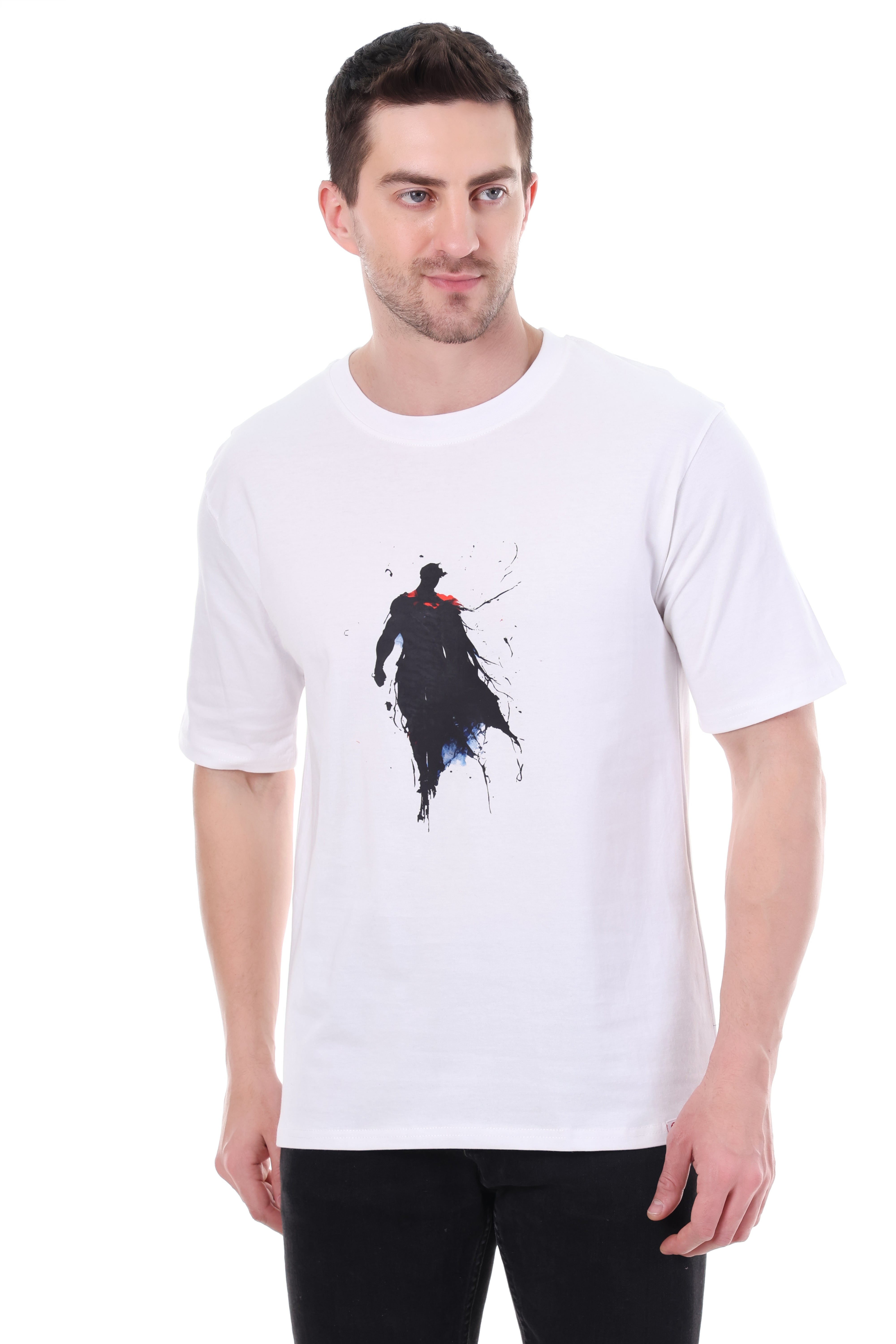 BATMAN Graphic Premium White Oversize Unisex Tshirt
